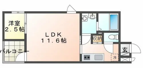 コティ樽屋町【2階】の間取り