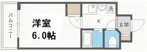エスリード東天満第2【2階】の間取り