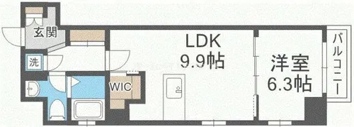 アーデン京町堀イースト【2階】の間取り
