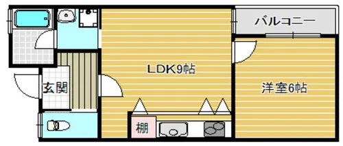 片山プラザA【9号室】の間取り