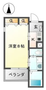 Ever Green 武庫之荘【401号室】の間取り