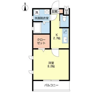 ZAFFIRO(サフィーロ)【0101号室】の間取り