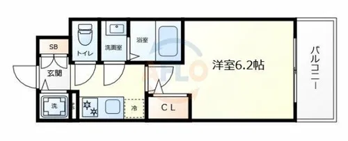 エスリード弁天町ノースプレミア【11階】の間取り