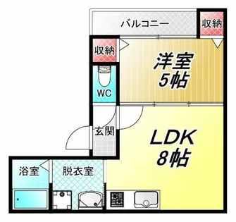 Blanc Court Nagase【1階】の間取り