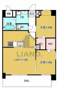 TK-RESIDENCE半道橋achieve【603号室】の間取り