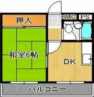 バンドーム大津和【4階】の間取り