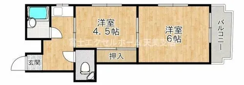 ニコーホワイトハイツ【2階】の間取り