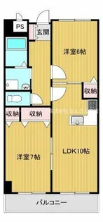 パレーシャル難波【3階】の間取り