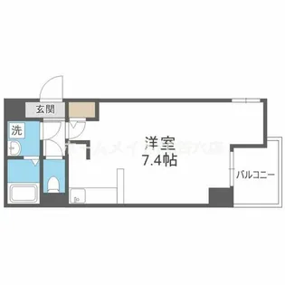 UMEDA ISLAND RESIDENCE【5階】の間取り