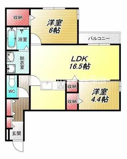 クラシスト加美正覚寺【1階】の間取り