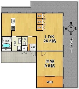 水木通ガーデンハイツ【7階】の間取り