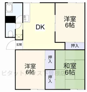 日豊スカイハイツ【306号室】の間取り