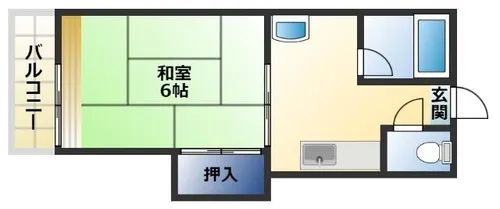 ハイツ多田【204号室】の間取り