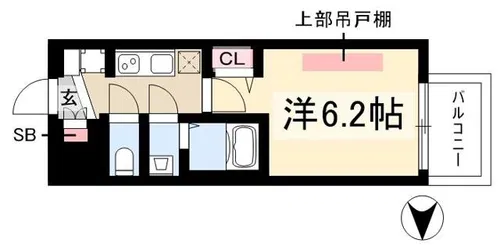 プレリス花の木オルディア【0804号室】の間取り