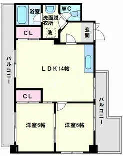 センチュリー夕陽ヶ丘【2階】の間取り