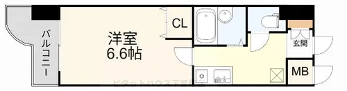 シヨン北九大前【402号室】の間取り