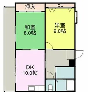 アーニスト野中【3階】の間取り