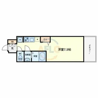 ソルテラスTENNOJI NEXT【6階】の間取り