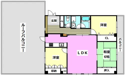 メゾンルミエール【5階】の間取り