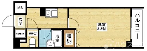 新大阪セレニテ【2階】の間取り