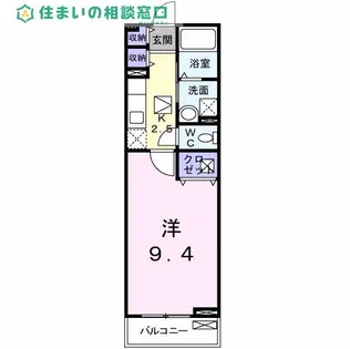 愛知県西尾市平坂町一ノ切【アパート】の間取り