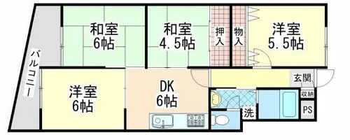 フォルム高羽【1階】の間取り