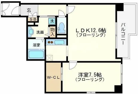 BRAVI南堀江【301号室】の間取り