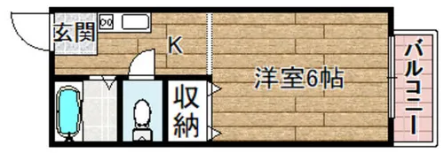 シティーハイツ天神【2階】の間取り