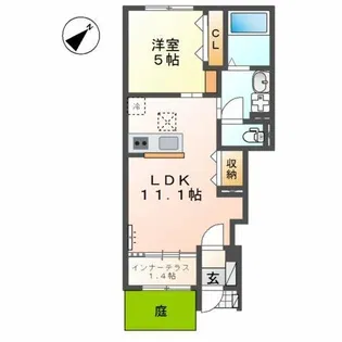 ノイアー・ルウムⅠ【1階】の間取り
