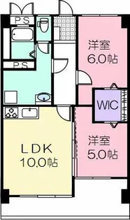 大羽マンション【6階】の間取り