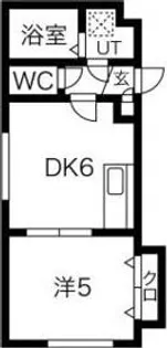 Aフラット学園前【2階】の間取り
