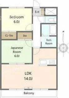 グレース高比良N棟【2階】の間取り