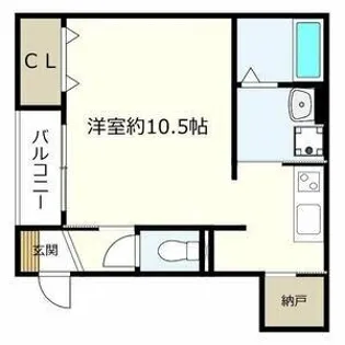 ユーヴェ寿【201号室】の間取り