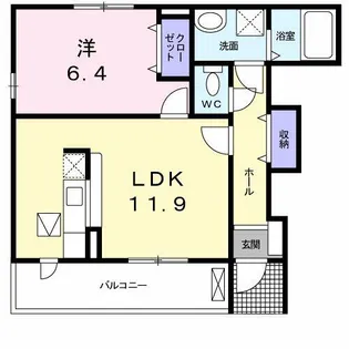 セレジェイラ【1階】の間取り