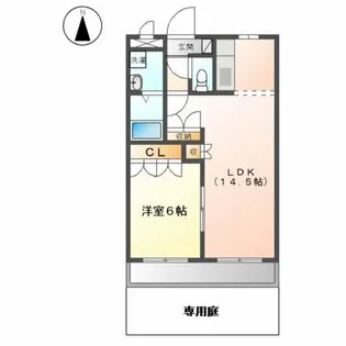 グリーンハイム新守山【1階】の間取り