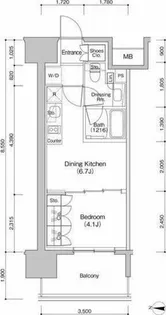 ザ・パークハビオ新栄【13階】の間取り