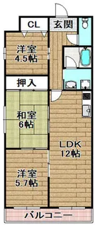 マーブルハイツ東和【2階】の間取り