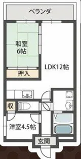 ドミール甲子園【2階】の間取り