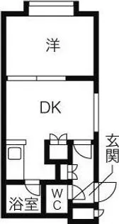 ウィスタリア元町【1階】の間取り