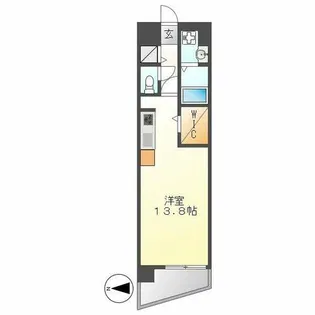 ベルドミール橘【2階】の間取り