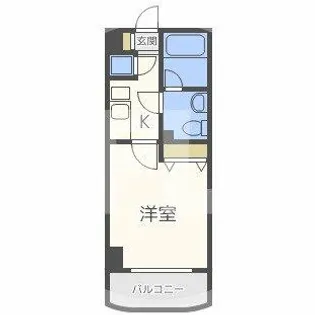 ライブコート北梅田【9階】の間取り