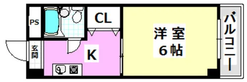 ハッピーハイツ【3階】の間取り