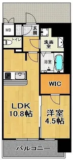 ソルテラス神戸栄町【15階】の間取り