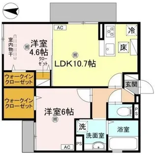 エスポワメゾン烏丸北大路【2階】の間取り