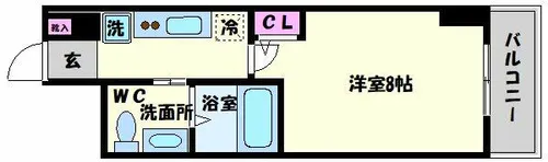 セレニテ本町グランデ【5階】の間取り