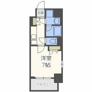 アーバネックス梅田西【8階】の間取り