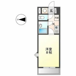 第7フクマルビル【6階】の間取り