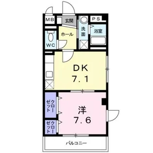 アベニール・ポルト【2階】の間取り