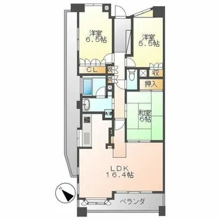 グランカーサ上前津【3階】の間取り