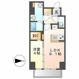 グランパークコート【3階】の間取り